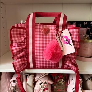 Luv Betsey By Betsey Johnson Pink Checkered Crossbody Bag